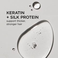 Dr. Groot Bond Serum keratin-silk detail highlights premium formula for daily repair possibilities.