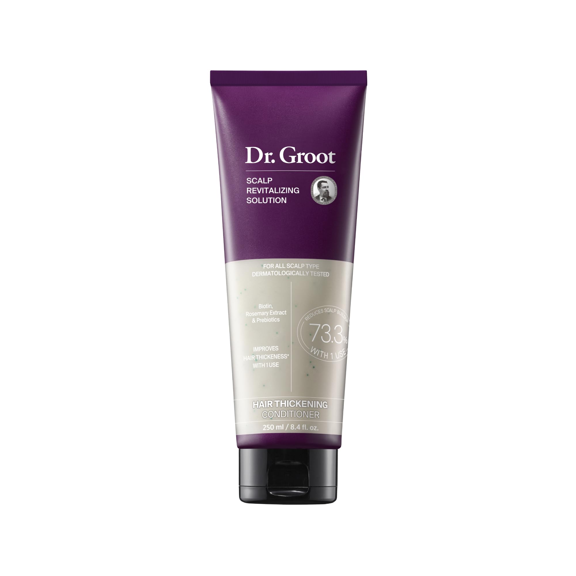 Dr. Groot front packaging showing product and thicker hair benefit