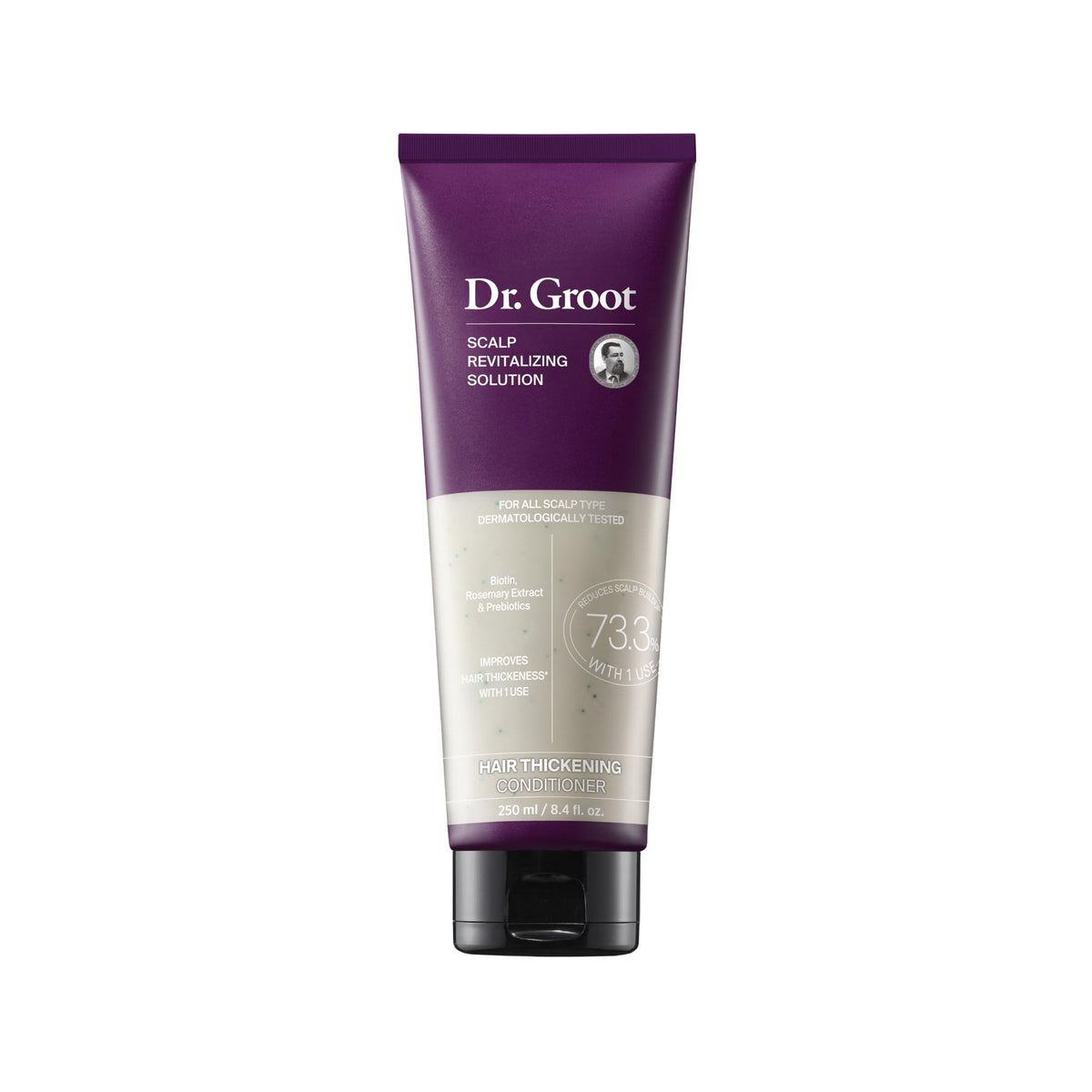 Dr. Groot front packaging showing product and thicker hair benefit