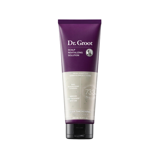 Dr. Groot front packaging showing product and thicker hair benefit