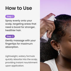 Dr.Groot Rosemary Mint Oil Tonic chart-like imagery showing scalp hydration and elasticity.