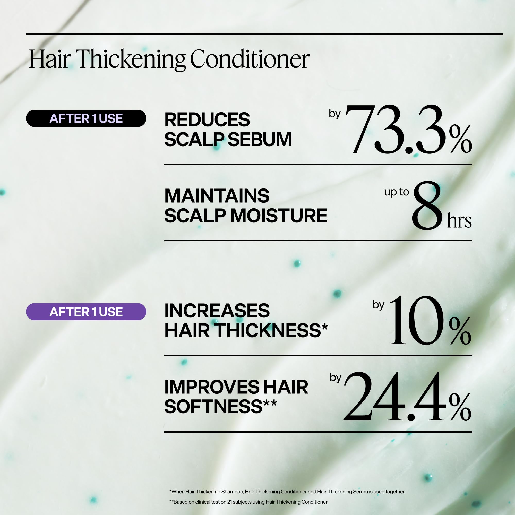 Dr. Groot scalp treatment being applied for targeted nourishment