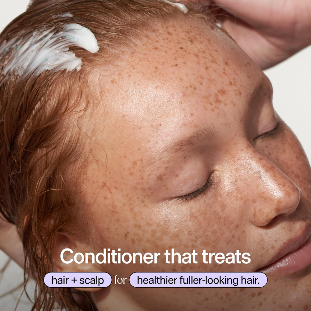 Dr. Groot shampoo foaming in sink demonstrating gentle exfoliation and scalp cleansing