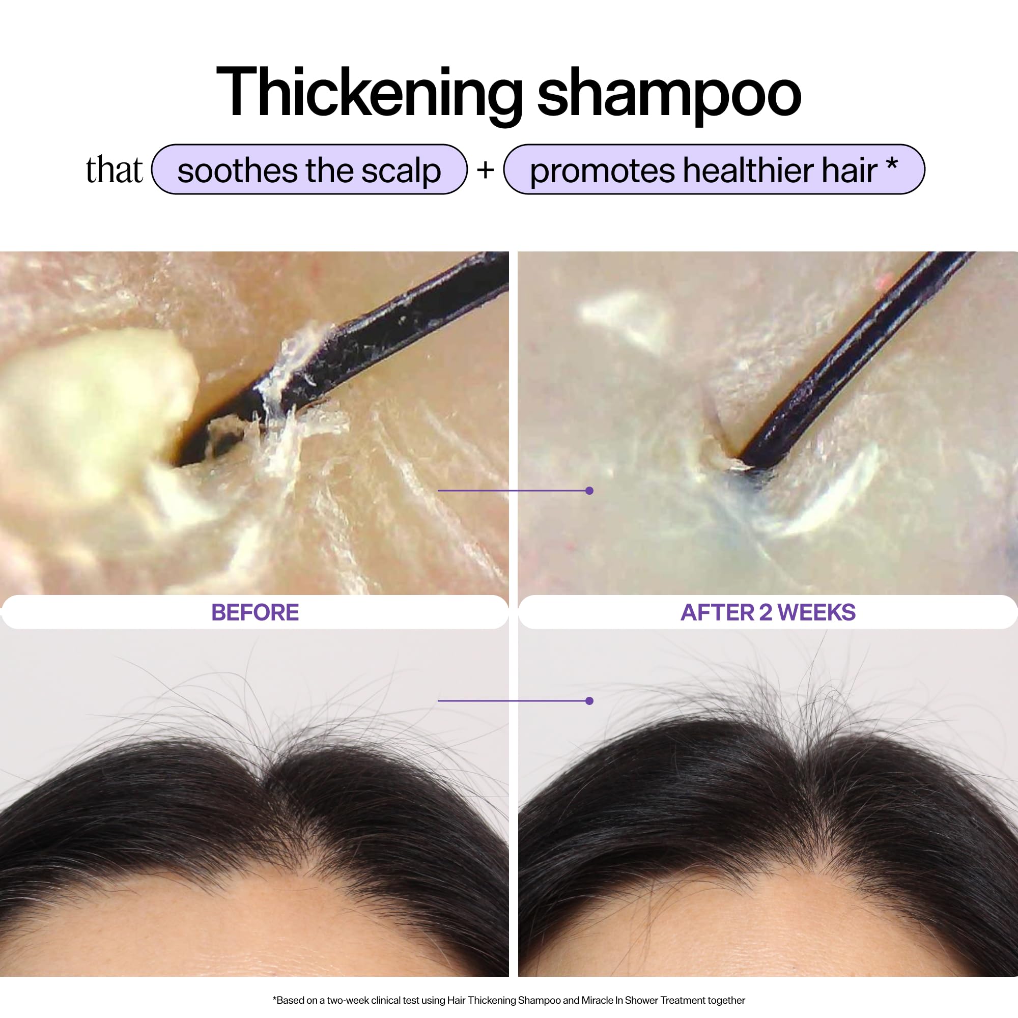 Dr. Groot shampoo texture close-up highlighting lather and immediate volume