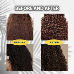 Hair application shot showing shine and smoothness from Batana Oil
