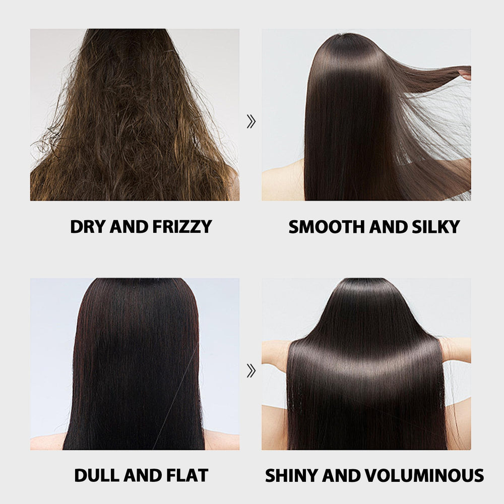 Dr. Healdy Batana Oil products lifestyle shot suggests healthier, manageable hair.