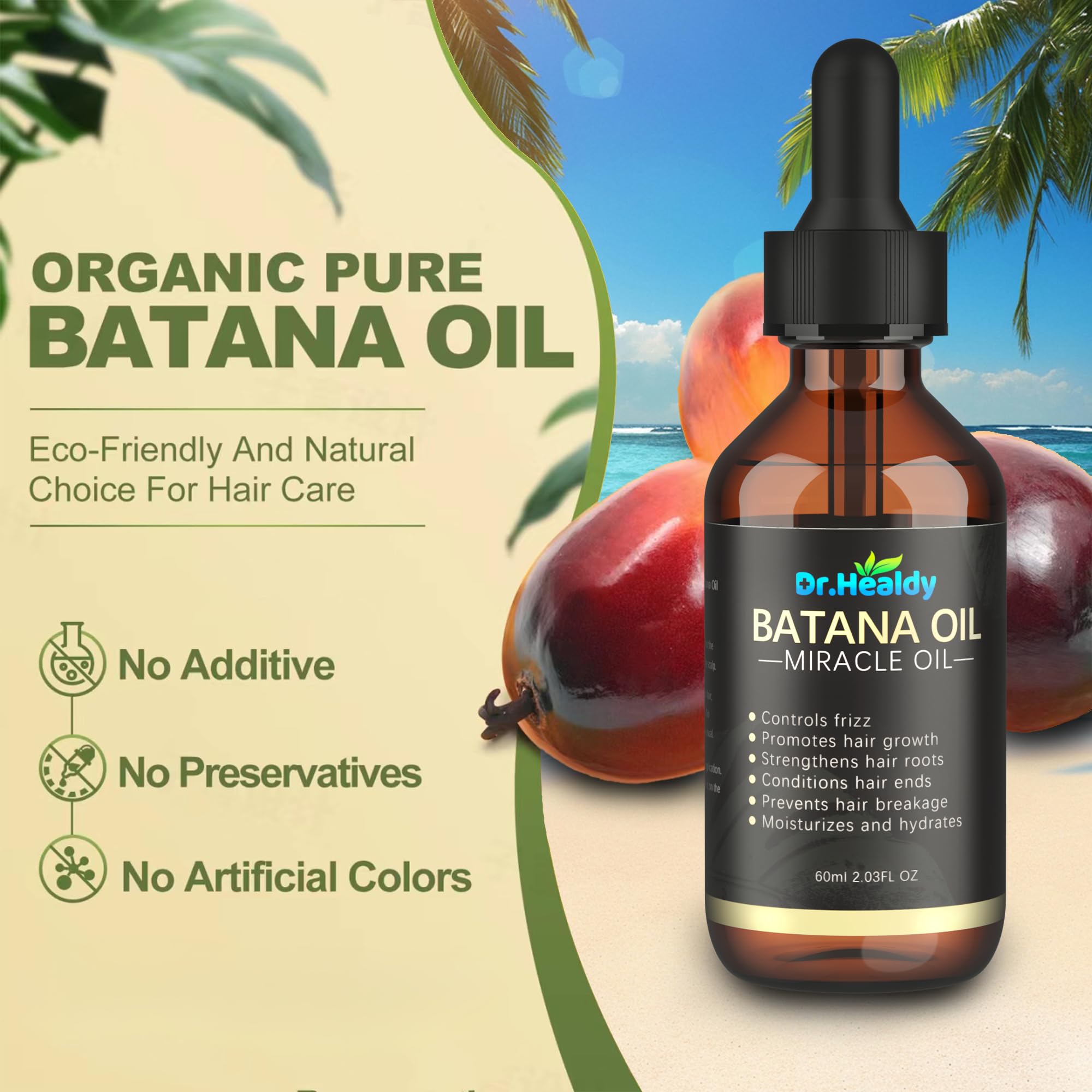 Dr. Healdy Batana Oil being applied by hand for easy daily nourishment.
