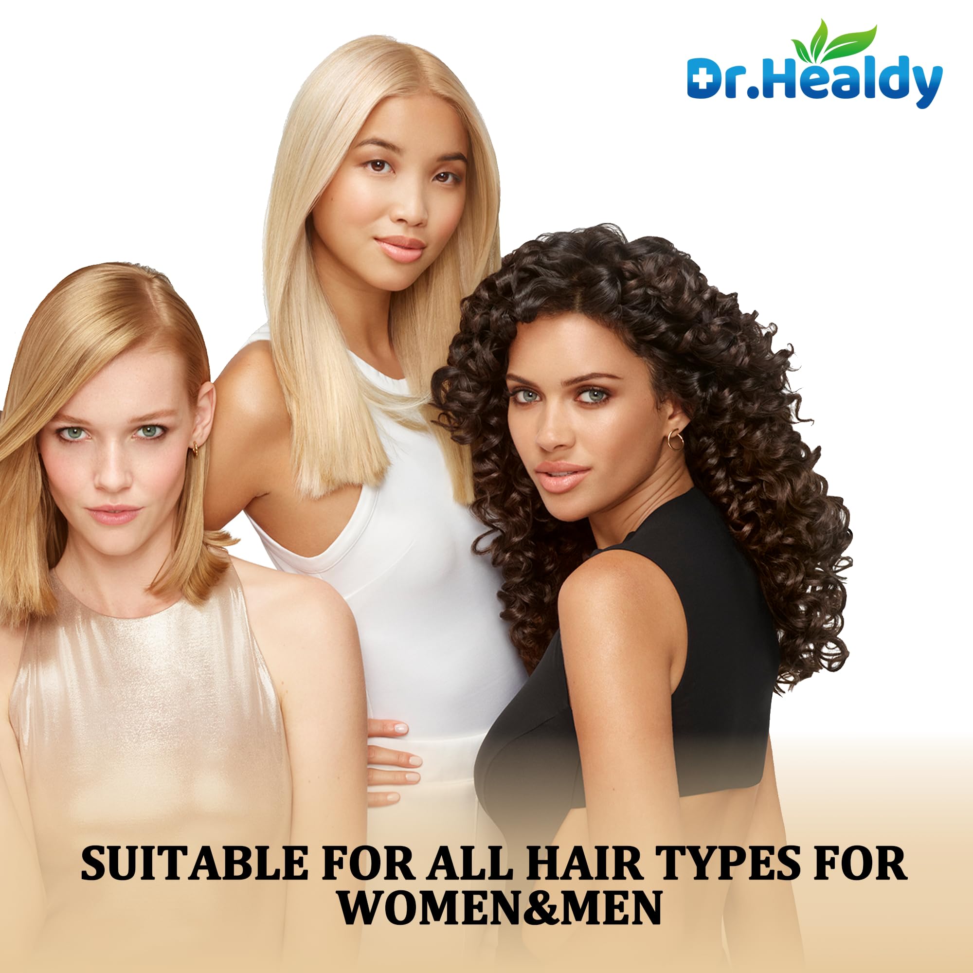 Dr. Healdy Batana Oil Shampoo product shot signals versatile care for all hair types
