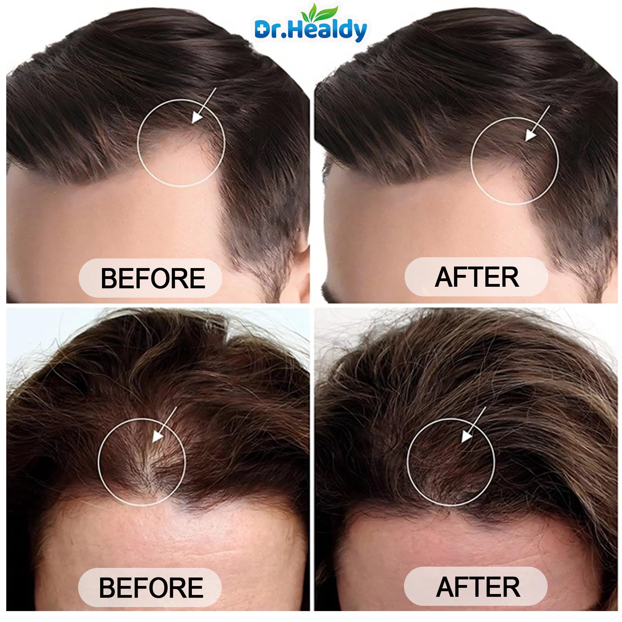 Dr. Healdy Batana Oil Shampoo scalp massage scene suggests a soothing wellness routine