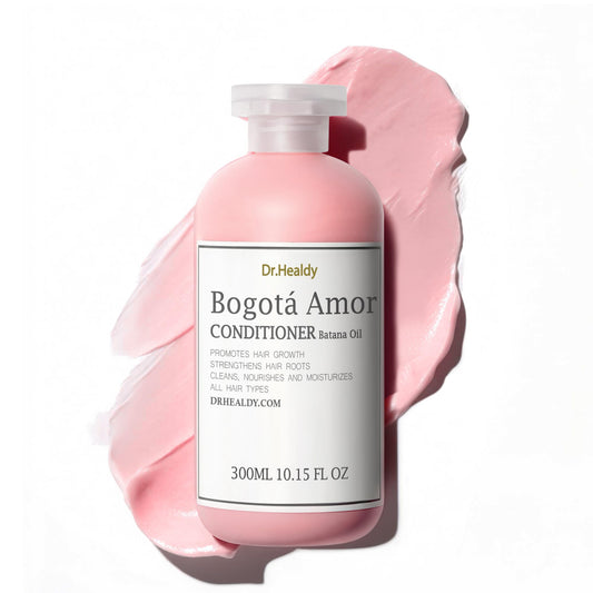 Dr. Healdy Moisturizing Conditioner bottle highlights Batana Oil for deep hydration.