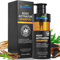 Dr. Healdy Root Activator Shampoo bottle for daily scalp cleansing