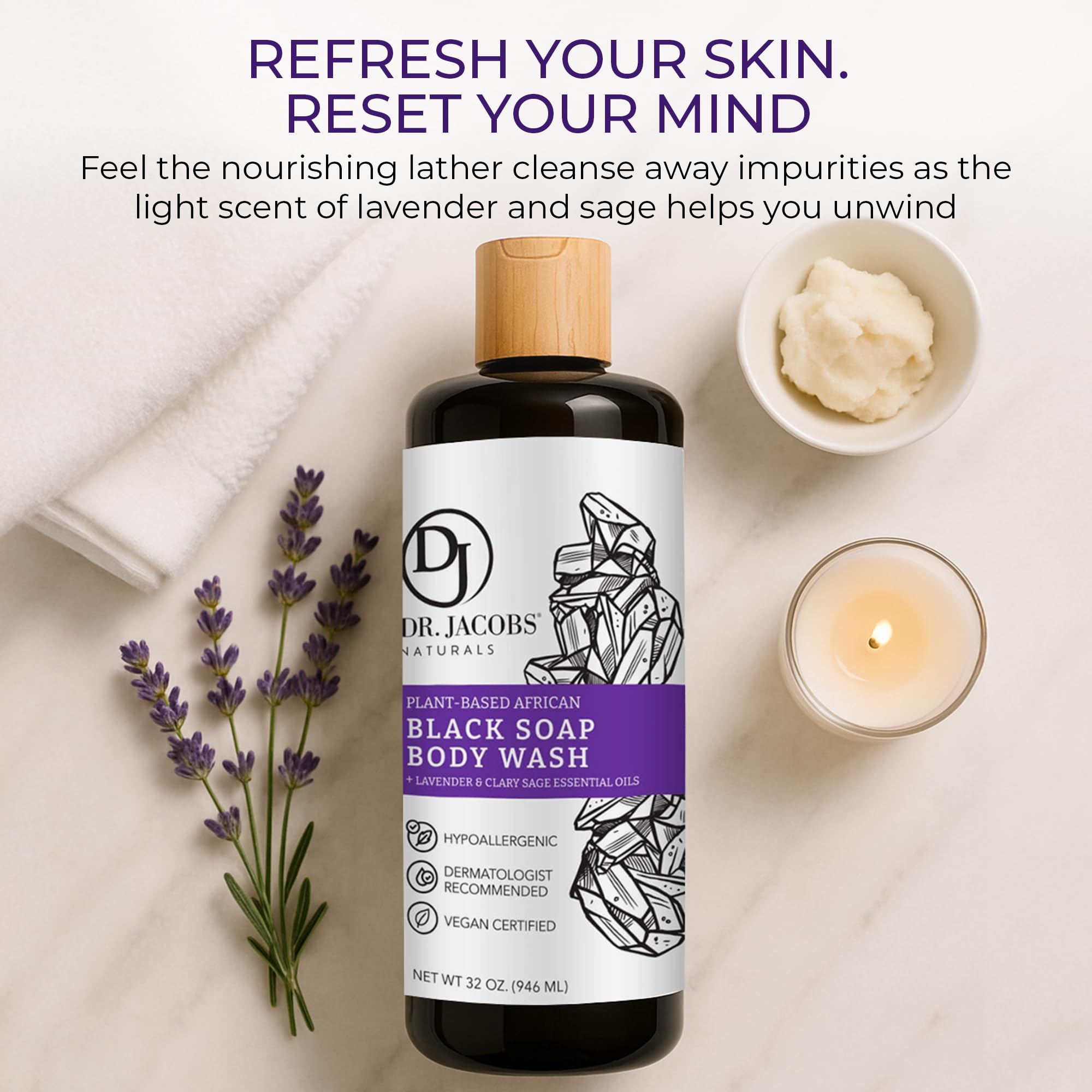 Shampoo application shows mild cleansing leaving hair soft and manageable.