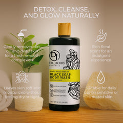 DR.JACOBS NATURALS All-in-One body wash bottle for versatile body and hair care.