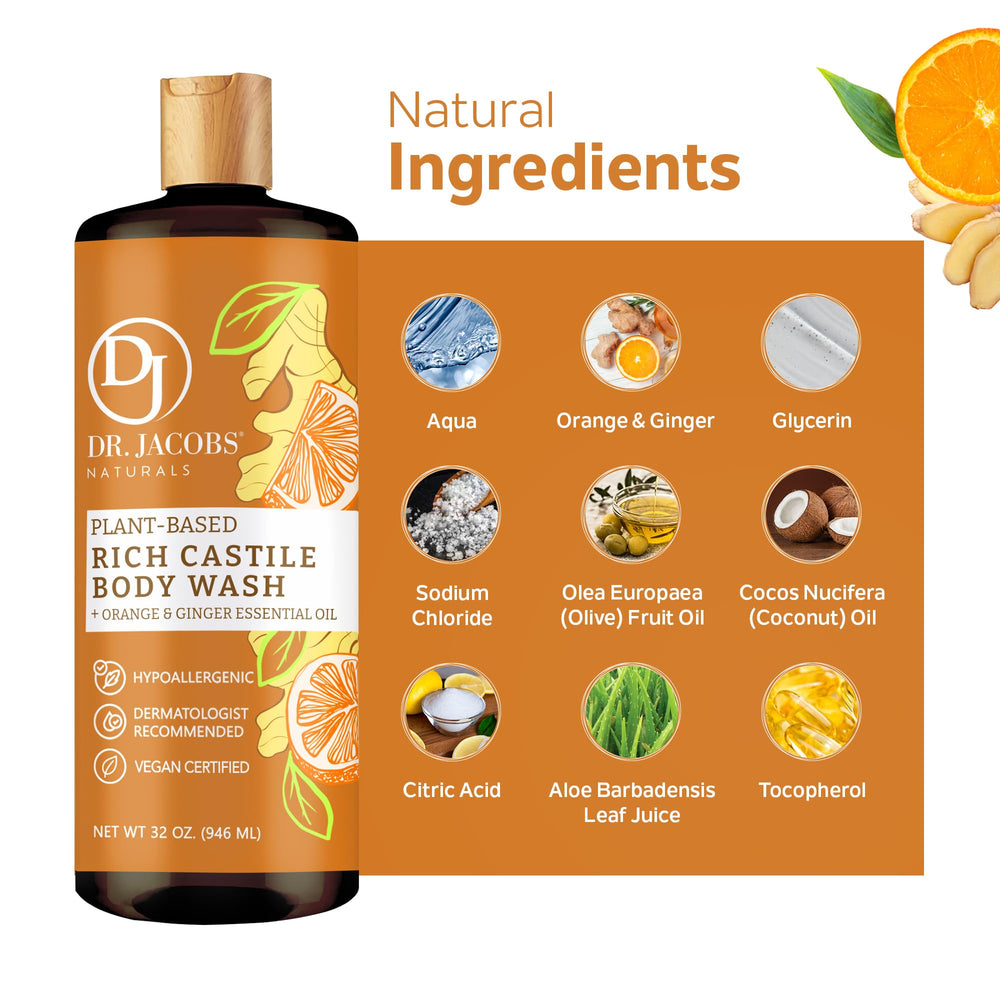DR.JACOBS NATURALS label highlights coconut and olive oil base for softness.
