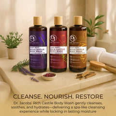 DR.JACOBS NATURALS shower routine image for daily skincare.
