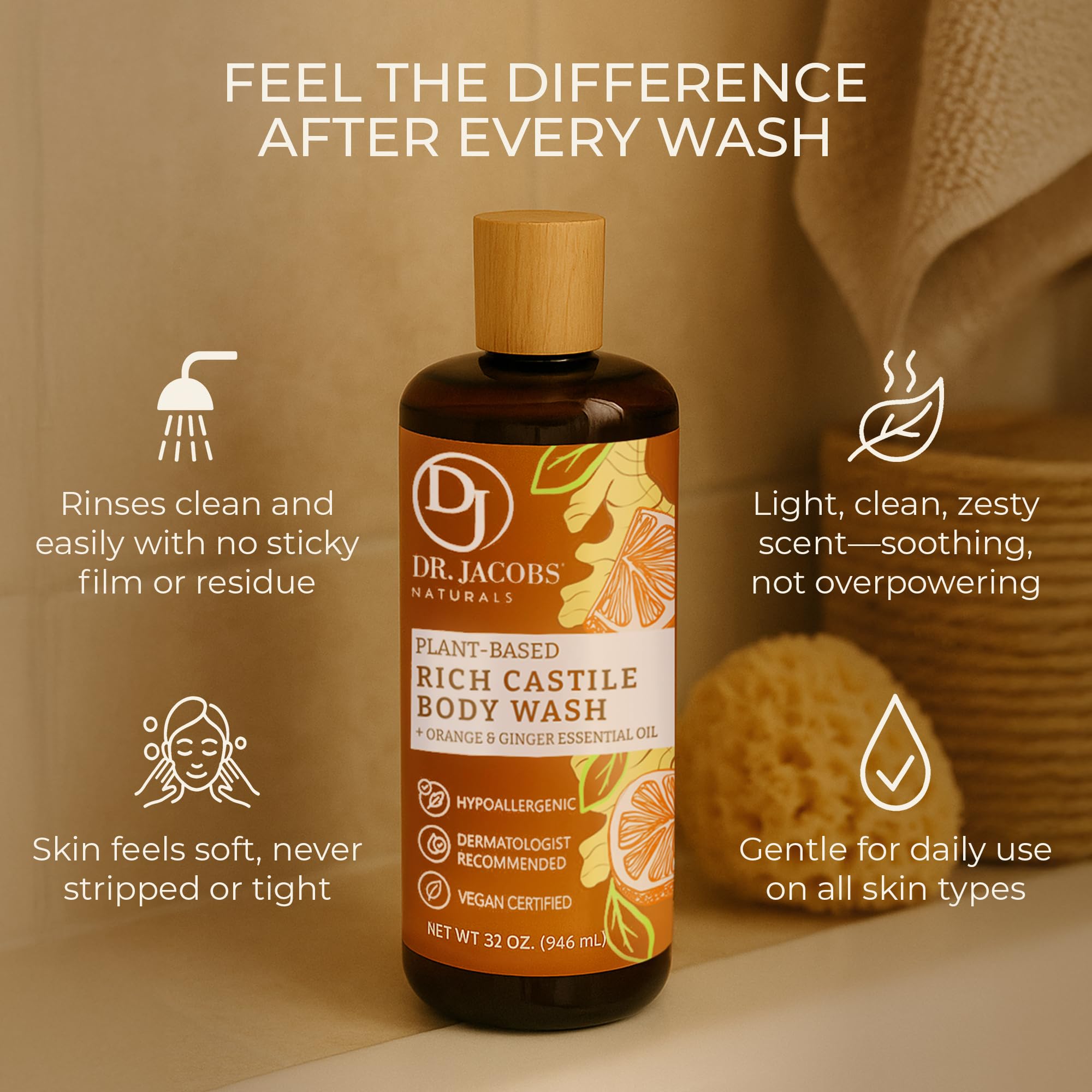 Dr. Jacobs Naturals bottle label highlighting USA-made formulation
