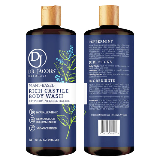Close-up label showing Aloe Vera and Vitamin E for hydration