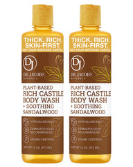 DR.JACOBS NATURALS Pure Castile Soap bottle offers a rich, moisturizing cleanse.