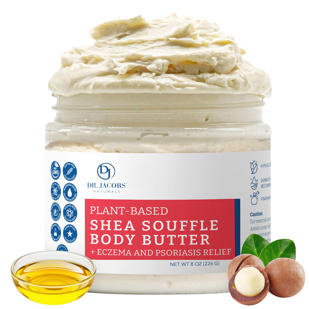 DR.JACOBS NATURALS Shea Soufflé Butter jar—unscented formula ideal for sensitive skin hydration