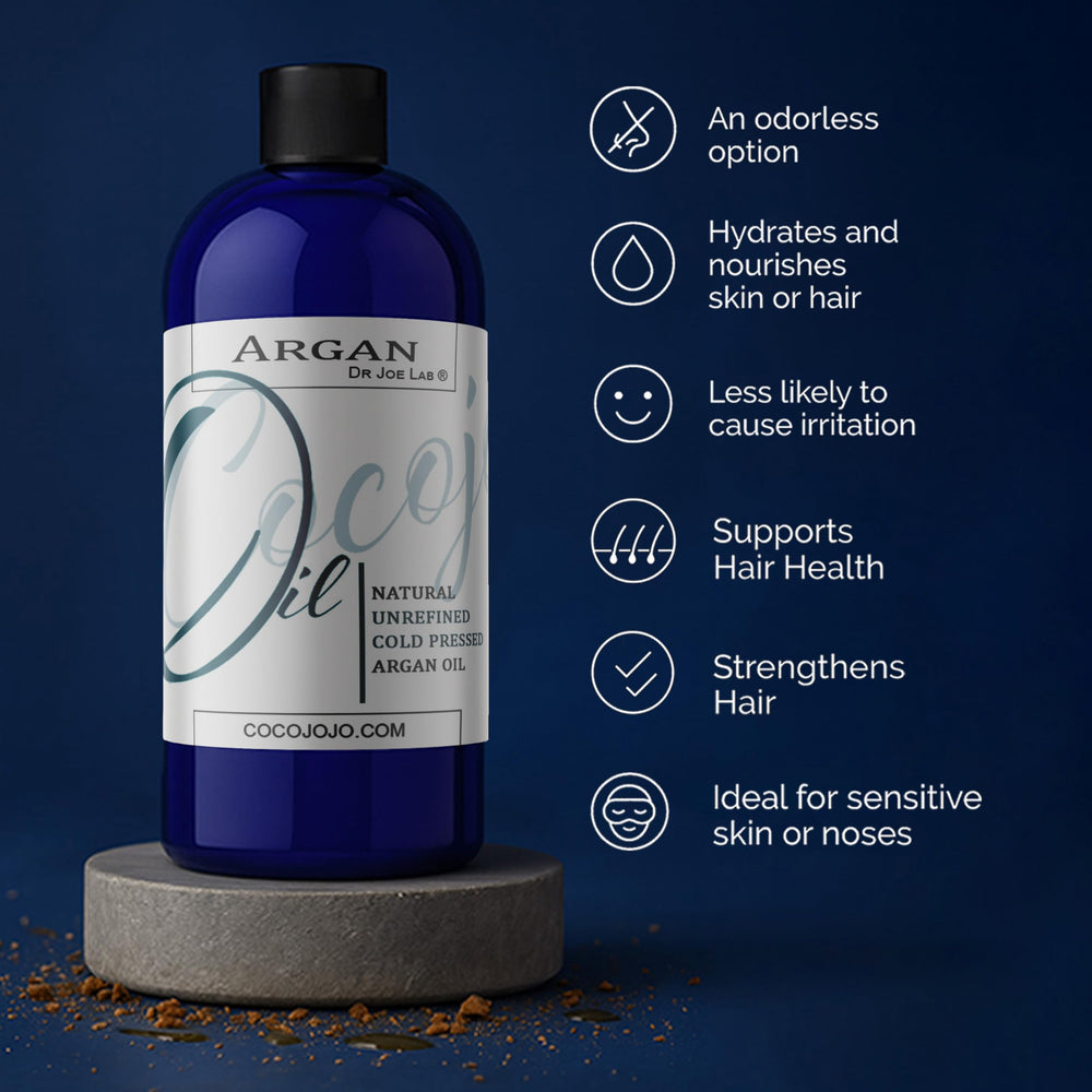 Dr Joe Lab Argan Nut Oil hair application seals moisture and adds shine