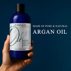 Dr Joe Lab Argan Nut Oil label closeup highlights pure Moroccan origin