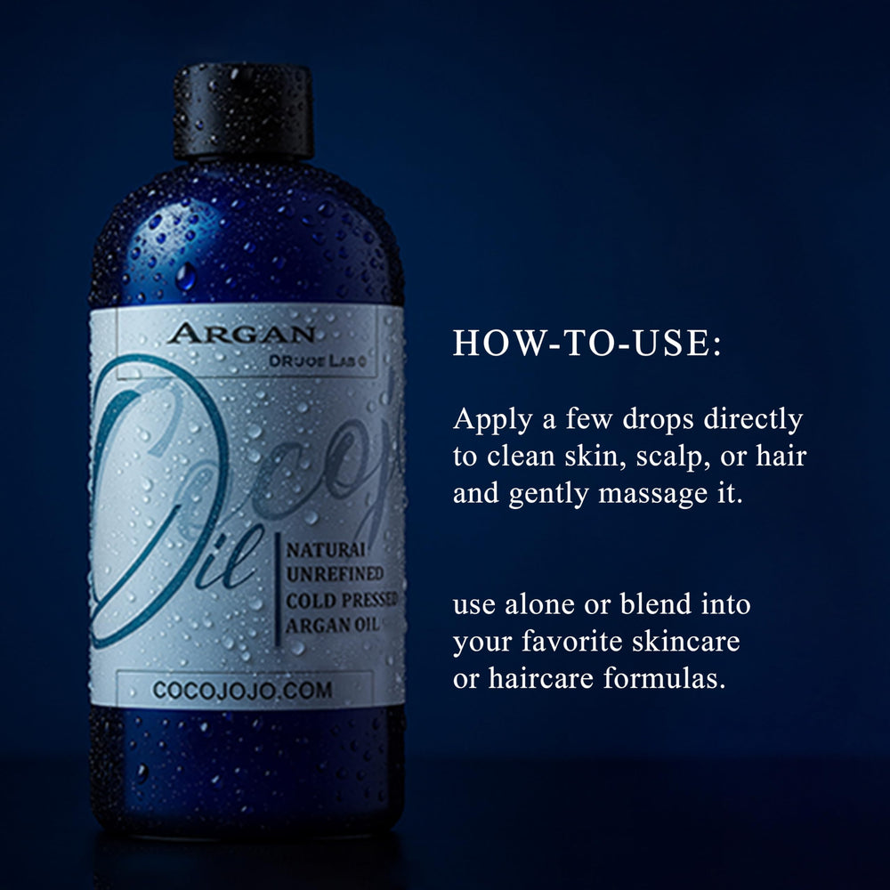 Dr Joe Lab Argan Nut Oil as a deep skin moisturizer for hydration
