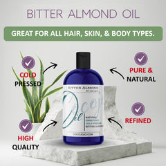 Dr Joe Lab Bitter Almond Oil pour highlights fast-absorbing, non-greasy skincare.