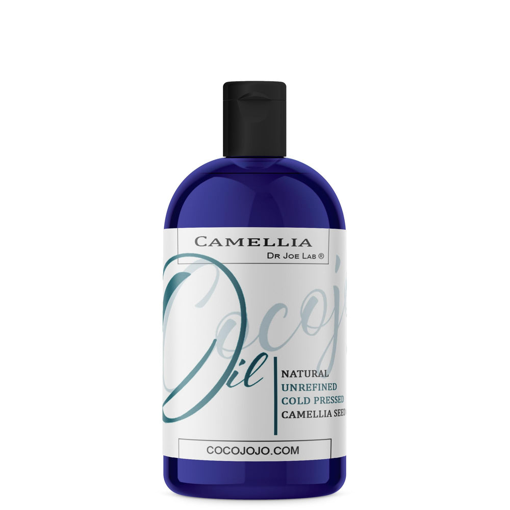 Dr Joe Lab Camellia Seed Oil bottle pour for smooth, lightweight skin hydration