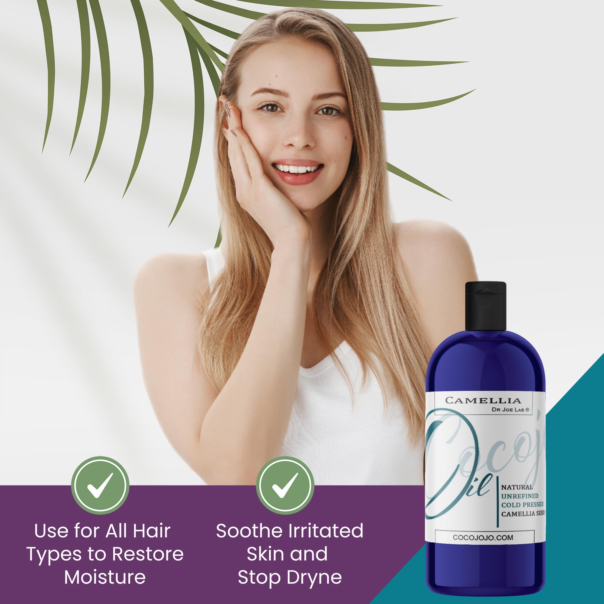 Dr Joe Lab Camellia Seed Oil hair shine after treatment