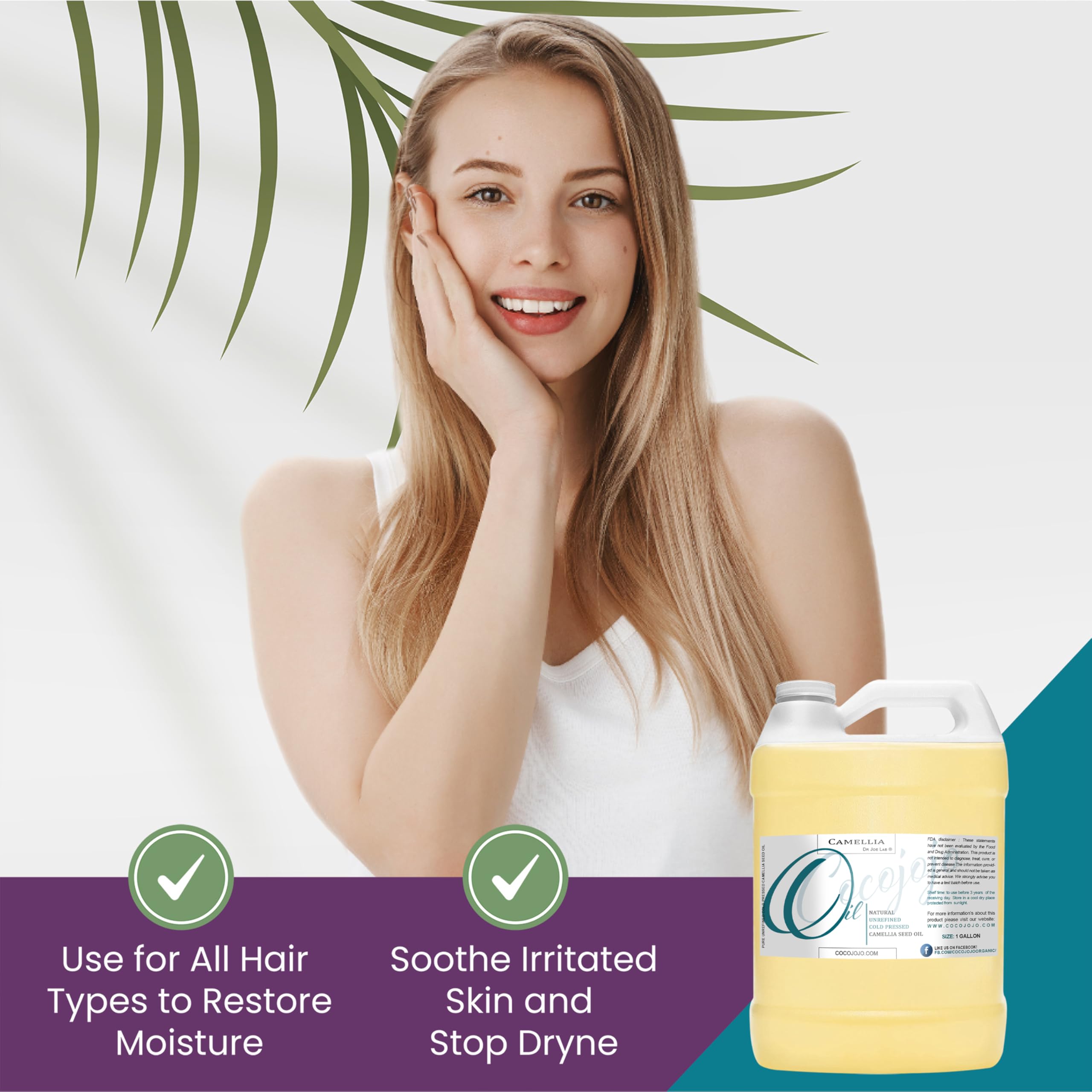 Dr Joe Lab Camellia Seed Oil applied to skin for quick absorption and hydration.