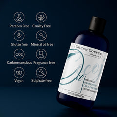 Dr Joe Lab Green Coffee Bean Oil on hair providing lightweight nourishment