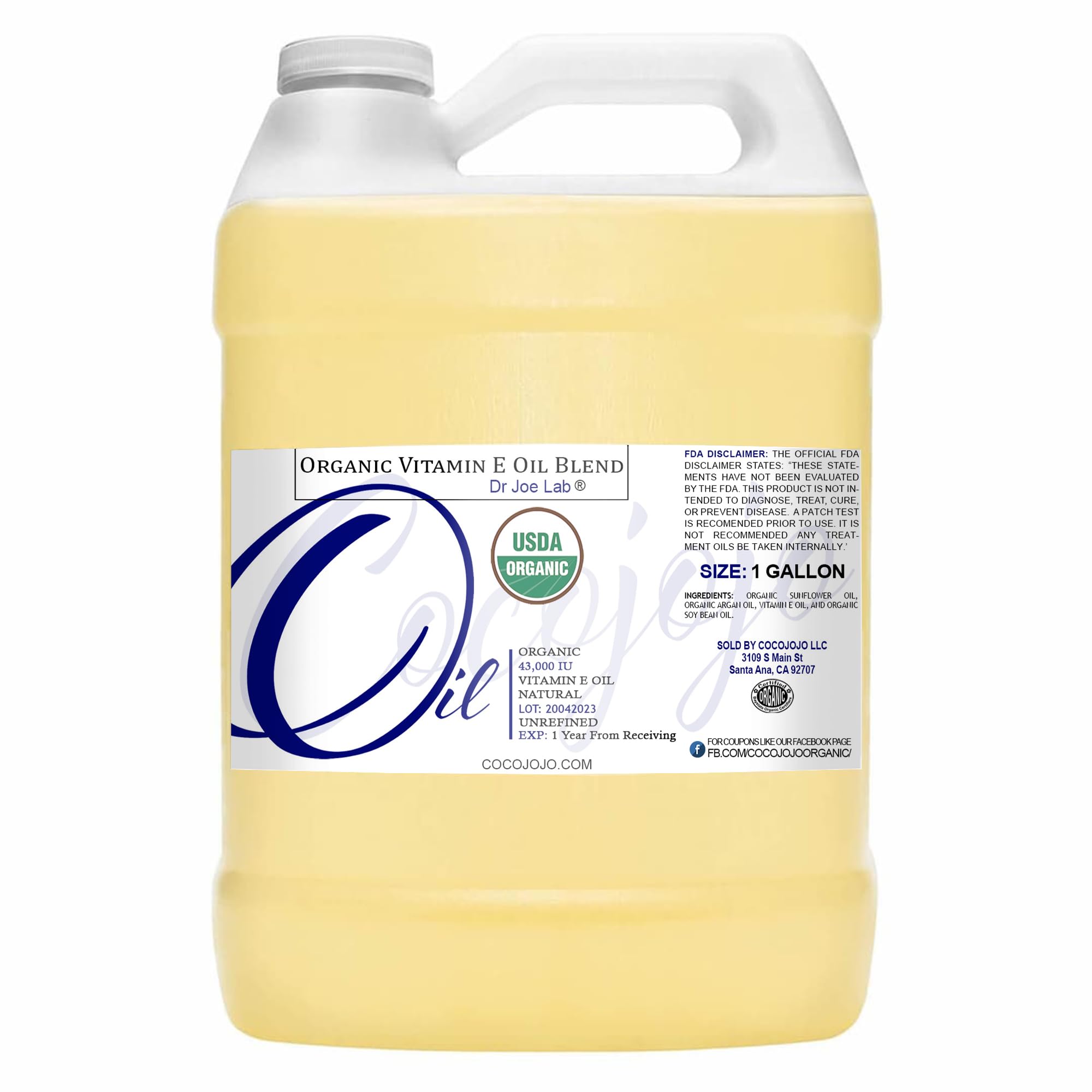 Dr Joe Lab Organic Vitamin E Oil for face application hydrates and nourishes skin.