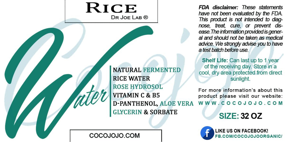 Dr Joe Lab rose hydrosol and rice water blend hydrates skin and hair