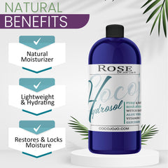Dr Joe Lab Rose Water Hydrosol ingredients card shows glycerin and vitamin C