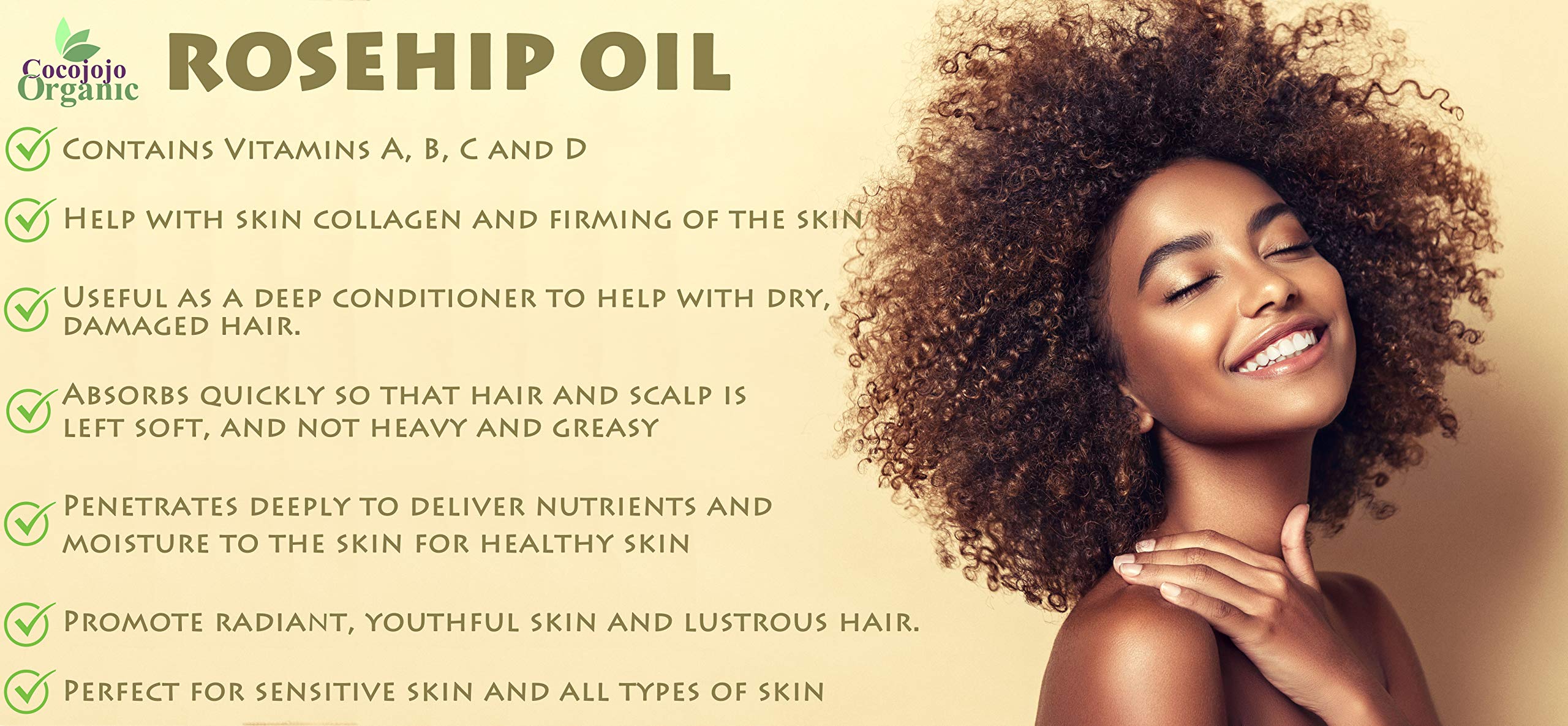 Dr Joe Lab Rosehip Oil applied to hair for conditioning.