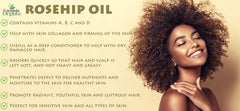 Dr Joe Lab Rosehip Oil applied to hair for conditioning.