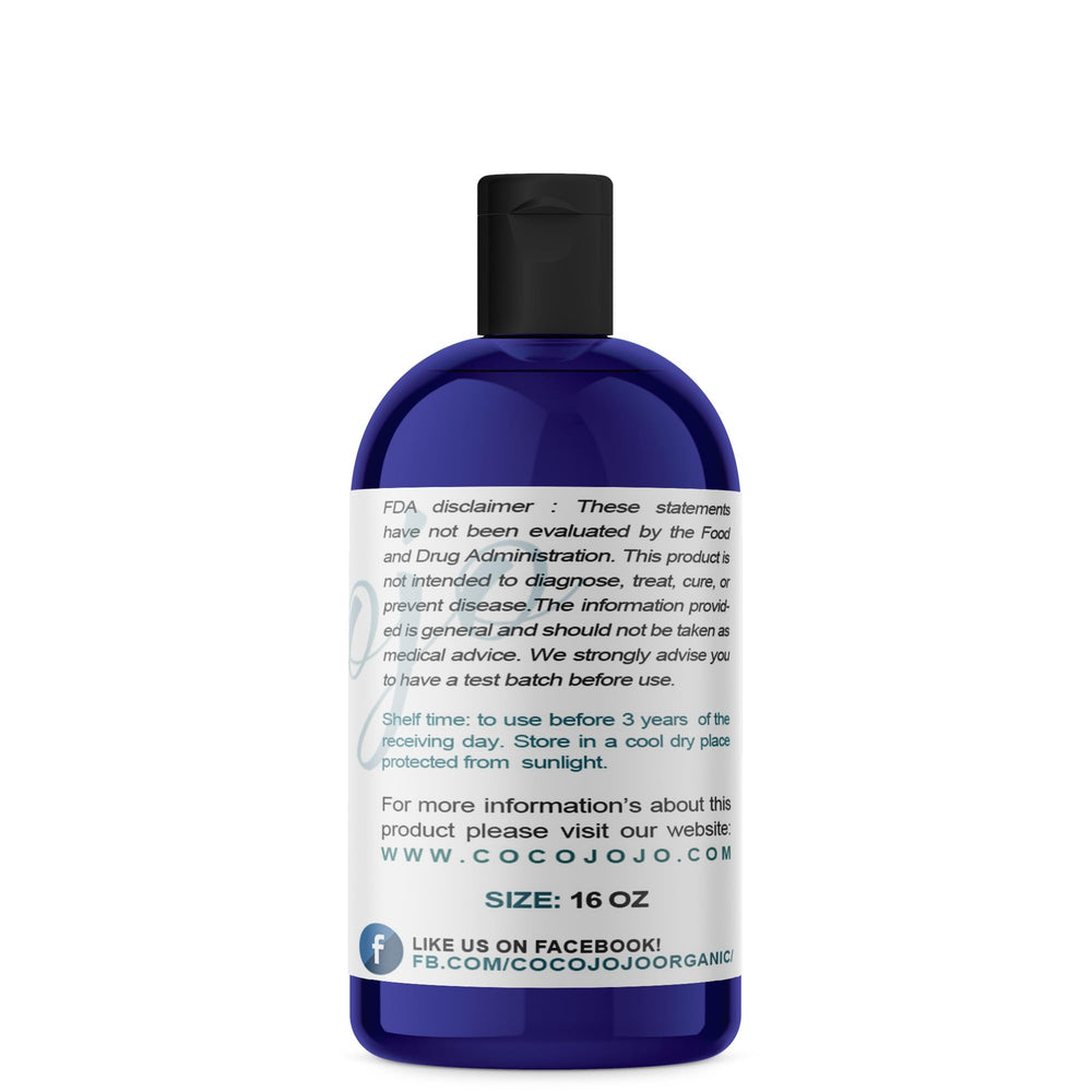 Close-up of label highlights unrefined, extra virgin rosehip oil with natural skincare benefits