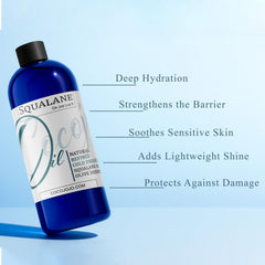 Close-up of Dr Joe Lab Squalane Oil texture reveals silky, lightweight feel