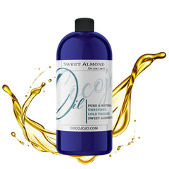 Dr Joe Lab Sweet Almond Oil for hair application nourishes and softens strands