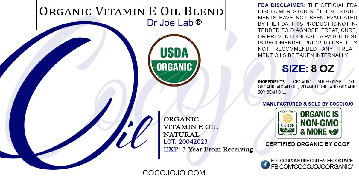 Dr Joe Lab Vitamin E Oil dropper releasing nourishment for hair