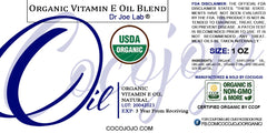 Dr Joe Lab Vitamin E Oil applied to skin for hydration.