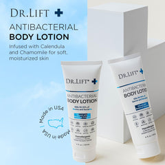 DR. LIFT antibacterial body lotion stacked two-pack for savings and convenience