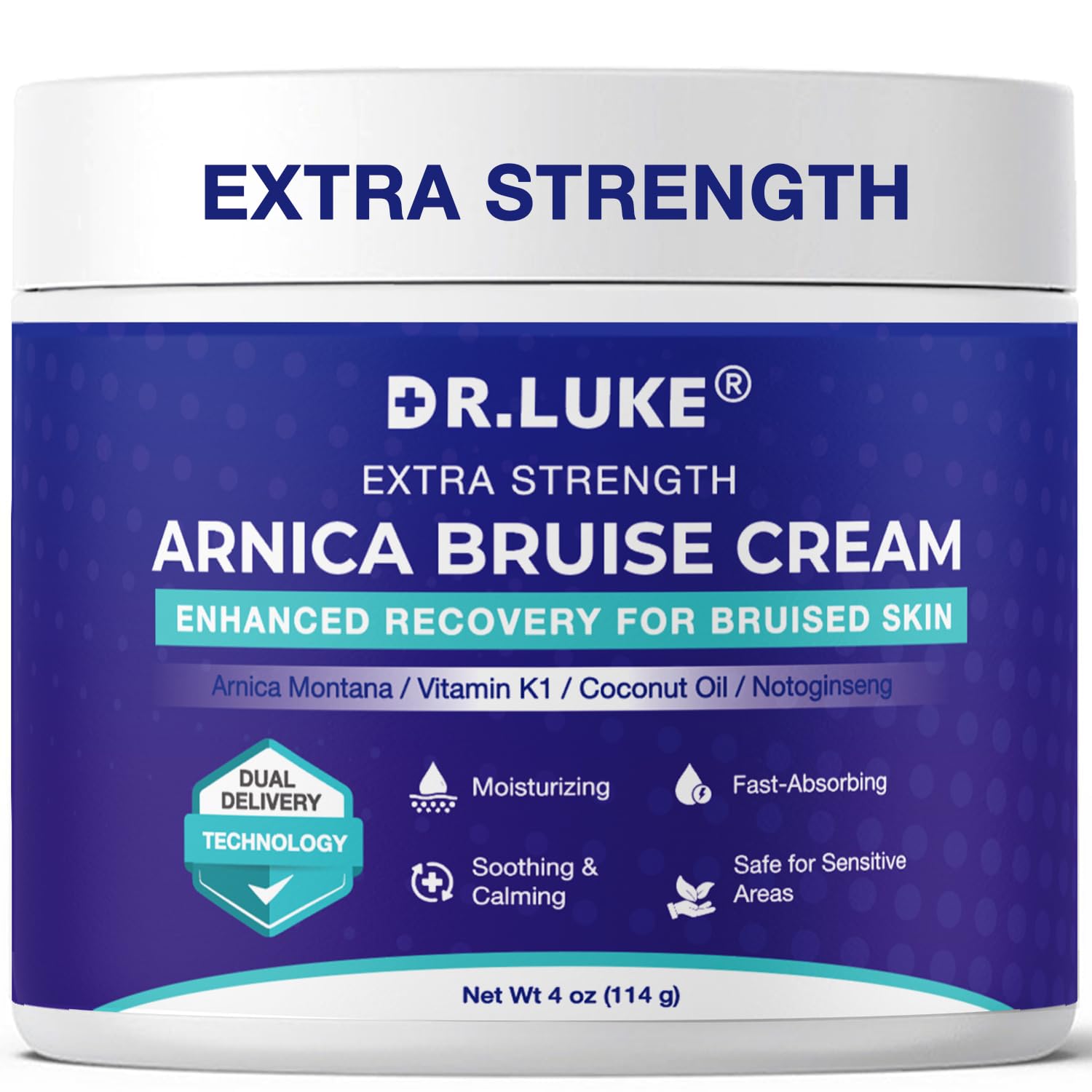 Dr. Luke Arnica Bruise Cream tube ready for fast relief of minor injuries