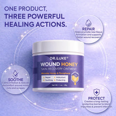 Dr. Luke Manuka Honey Wound Gel absorbed quickly into skin