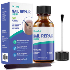 Dr. Luke Nail Repair Liquid bottle with quick-dry formula for daily care.