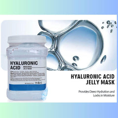 DR MEINAIER jelly mask texture being prepared with water for easy application.