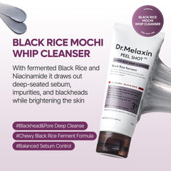 Close-up of foam from Dr.Melaxin cleanser showing airy texture for gentle cleansing.