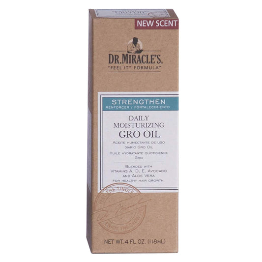 Dr. Miracle's gro oil ingredients with avocado and aloe for scalp hydration