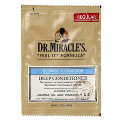 Dr. Miracle's Feel It Formula pack-shot showing nourishing care for dry, damaged hair