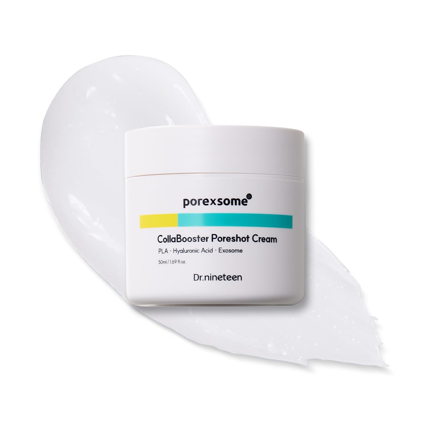 Dr.nineteen CollaBooster Poreshot Cream bottle closeup for daily pore care